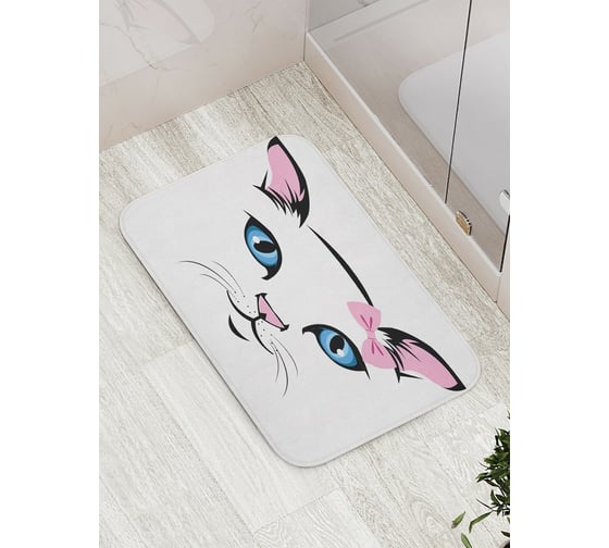 Коврик противоскользящий JoyArty "Милая кошечка" для ванной, сауны, бассейна, bath_2941
