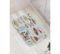 Коврик противоскользящий JoyArty "Загадки пришельцев" для ванной, сауны, бассейна, bath_19610