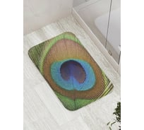 Коврик противоскользящий JoyArty "Узор на перьях" для ванной, сауны, бассейна, bath_9036