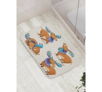 Коврик противоскользящий JoyArty "Так и прошел день" для ванной, сауны, бассейна, bath_22295