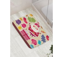 Коврик противоскользящий JoyArty "Дед Мороз в мечтах" для ванной, сауны, бассейна, bath_78060