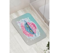 Коврик противоскользящий JoyArty "Зимняя прогулка кошечки" для ванной, сауны, бассейна, bath_290628