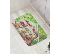 Коврик противоскользящий JoyArty "Дом для украшений" для ванной, сауны, бассейна, bath_78657