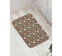 Коврик противоскользящий JoyArty "Новогодние деревянные игрушки" для ванной, сауны, бассейна, bath_290637
