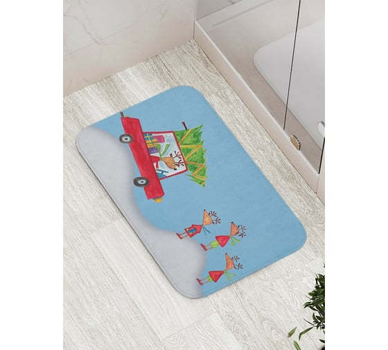 Коврик противоскользящий JoyArty "В ожидании чуда" для ванной, сауны, бассейна, bath_378433