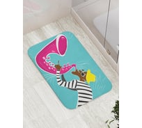 Коврик противоскользящий JoyArty "Настроение саксофониста" для ванной, сауны, бассейна, bath_22063