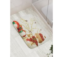 Коврик противоскользящий JoyArty "Милый снеговик" для ванной, сауны, бассейна, bath_5588