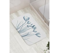 Коврик противоскользящий JoyArty "Водное растение" для ванной, сауны, бассейна, bath_14457