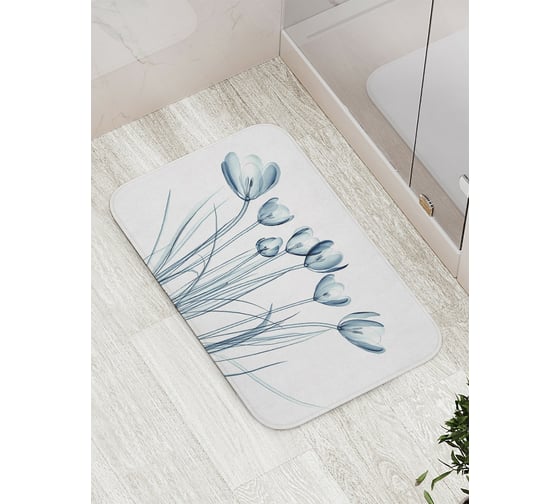 Коврик противоскользящий JoyArty "Водное растение" для ванной, сауны, бассейна, bath_14457