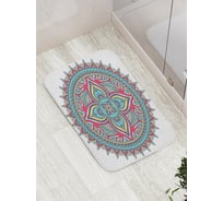 Коврик противоскользящий JoyArty "Цветочный огонь" для ванной, сауны, бассейна, bath_16065