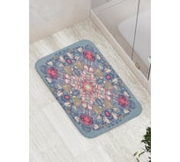 Коврик противоскользящий JoyArty "Цветочная страна" для ванной, сауны, бассейна, bath_16051