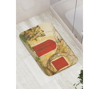 Коврик противоскользящий JoyArty "Зарастающая стена" для ванной, сауны, бассейна, bath_16668