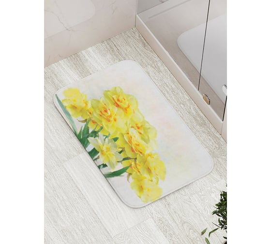 Коврик противоскользящий JoyArty "Дерево из роз" для ванной, сауны, бассейна, bath_16654 1