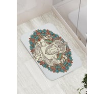 Коврик противоскользящий JoyArty "Мудрый Ганеша" для ванной, сауны, бассейна, bath_16862