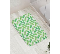 Коврик противоскользящий JoyArty "Узор с ананасами" для ванной, сауны, бассейна, bath_16773