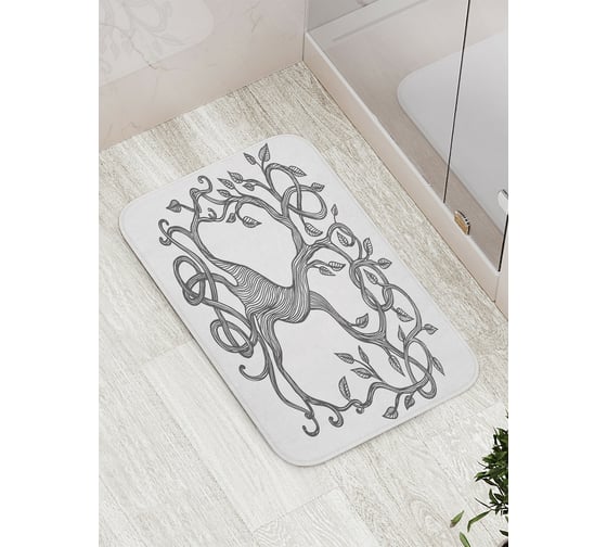 Коврик противоскользящий JoyArty "Вьющееся дерево" для ванной, сауны, бассейна, bath_16897 1