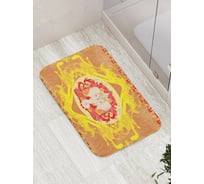 Коврик противоскользящий JoyArty "Индийское божество" для ванной, сауны, бассейна, bath_16847