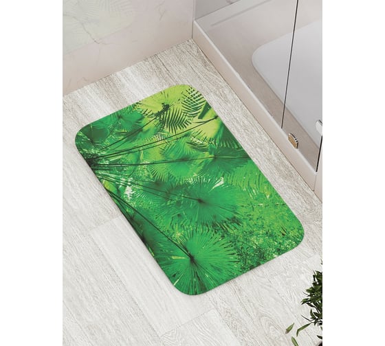 Коврик противоскользящий JoyArty "Большие папоротники" для ванной, сауны, бассейна, bath_16284 1