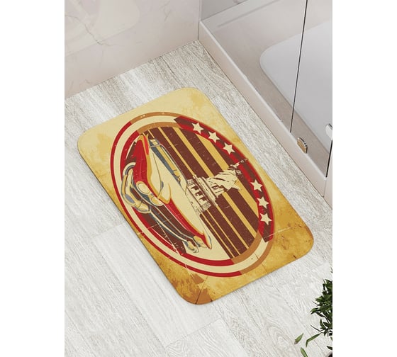 Коврик противоскользящий JoyArty "Символ Америки" для ванной, сауны, бассейна, bath_17118 1