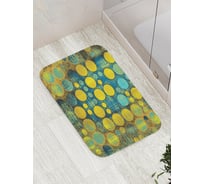 Коврик противоскользящий JoyArty "Ретро узоры с кругами и точками" для ванной, сауны, бассейна, bath_17167