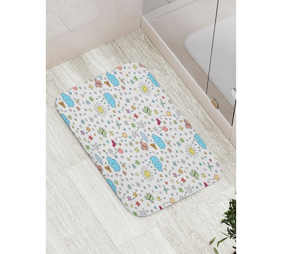 Коврик противоскользящий JoyArty "Погодные явления" для ванной, сауны, бассейна, bath_17944 1