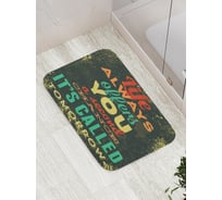 Коврик противоскользящий JoyArty "Это называется завтра" для ванной, сауны, бассейна, bath_17694