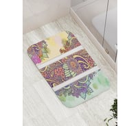 Коврик противоскользящий JoyArty "Красочная арка из цветов" для ванной, сауны, бассейна, bath_16939