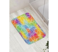 Коврик противоскользящий JoyArty "Радужное марево" для ванной, сауны, бассейна, bath_16972