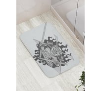 Коврик противоскользящий JoyArty "Японский воин" для ванной, сауны, бассейна, bath_18267