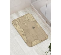 Коврик противоскользящий JoyArty "Знание карт" для ванной, сауны, бассейна, bath_18564