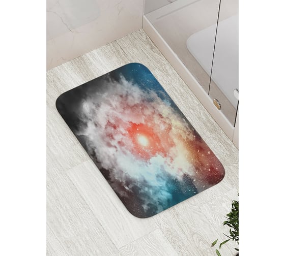 Коврик противоскользящий JoyArty "Туманная звезда" для ванной, сауны, бассейна, bath_6660 1
