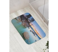 Коврик противоскользящий JoyArty "Камни прохлаждаются" для ванной, сауны, бассейна, bath_18431