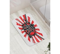 Коврик противоскользящий JoyArty "Воинственный знак" для ванной, сауны, бассейна, bath_18276