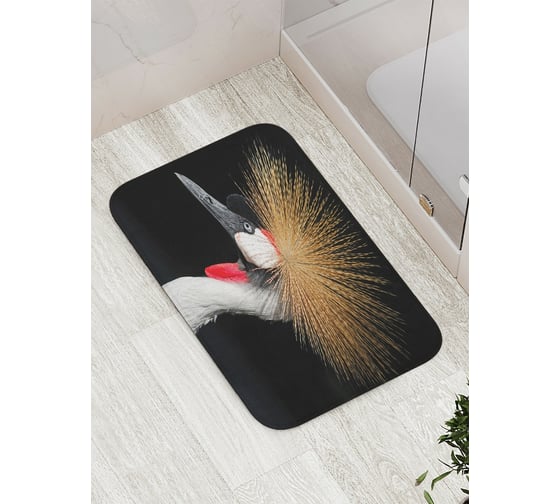 Коврик противоскользящий JoyArty "Лебединая грива" для ванной, сауны, бассейна, bath_6667