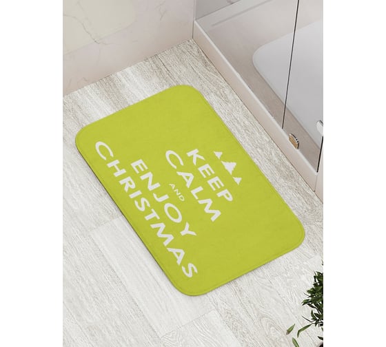 Коврик противоскользящий JoyArty "Наслаждайся рождеством" для ванной, сауны, бассейна, bath_6713 1