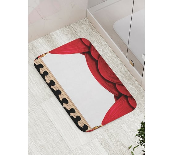 Коврик противоскользящий JoyArty "Ожидание спектакля" для ванной, сауны, бассейна, bath_6779 1