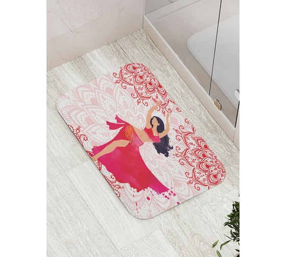 Коврик противоскользящий JoyArty "Восточная красавица" для ванной, сауны, бассейна, bath_7367 1