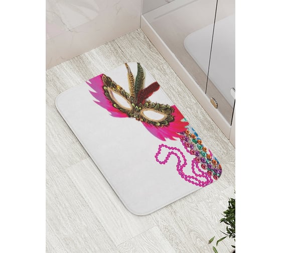 Коврик противоскользящий JoyArty "Маскарад приближается" для ванной, сауны, бассейна, bath_7378