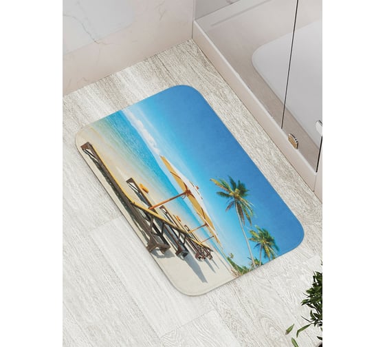 Коврик противоскользящий JoyArty "Курортное ожидание" для ванной, сауны, бассейна, bath_9369 1