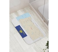 Коврик противоскользящий JoyArty "Карта Штат Орегона" для ванной, сауны, бассейна, bath_7186