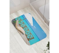 Коврик противоскользящий JoyArty "Терасса у моря" для ванной, сауны, бассейна, bath_9383