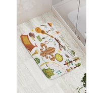 Коврик противоскользящий JoyArty "Туризм" для ванной, сауны, бассейна, bath_7535