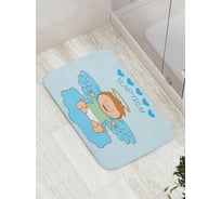 Коврик противоскользящий JoyArty "Счастливый ангелочек" для ванной, сауны, бассейна, bath_9601