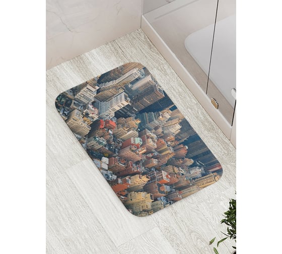 Коврик противоскользящий JoyArty "Манхэттен" для ванной, сауны, бассейна, bath_9618 1