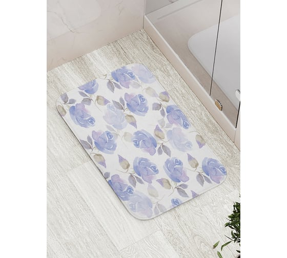 Коврик противоскользящий JoyArty "Леденящие цветы" для ванной, сауны, бассейна, bath_14767 1