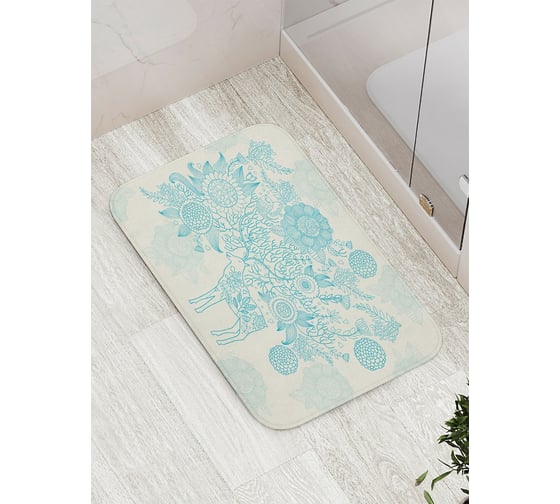 Коврик противоскользящий JoyArty "Энергия оленя" для ванной, сауны, бассейна, bath_9564