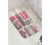 Коврик противоскользящий JoyArty "Газетная страница" для ванной, сауны, бассейна, bath_15587