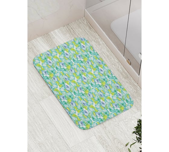 Коврик противоскользящий JoyArty "Потерянный в цветах" для ванной, сауны, бассейна, bath_15738 1