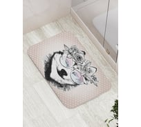 Коврик противоскользящий JoyArty "Модный Хаски" для ванной, сауны, бассейна, bath_39410