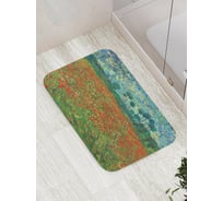 Коврик противоскользящий JoyArty "Цветочные поля" для ванной, сауны, бассейна, bath_4892